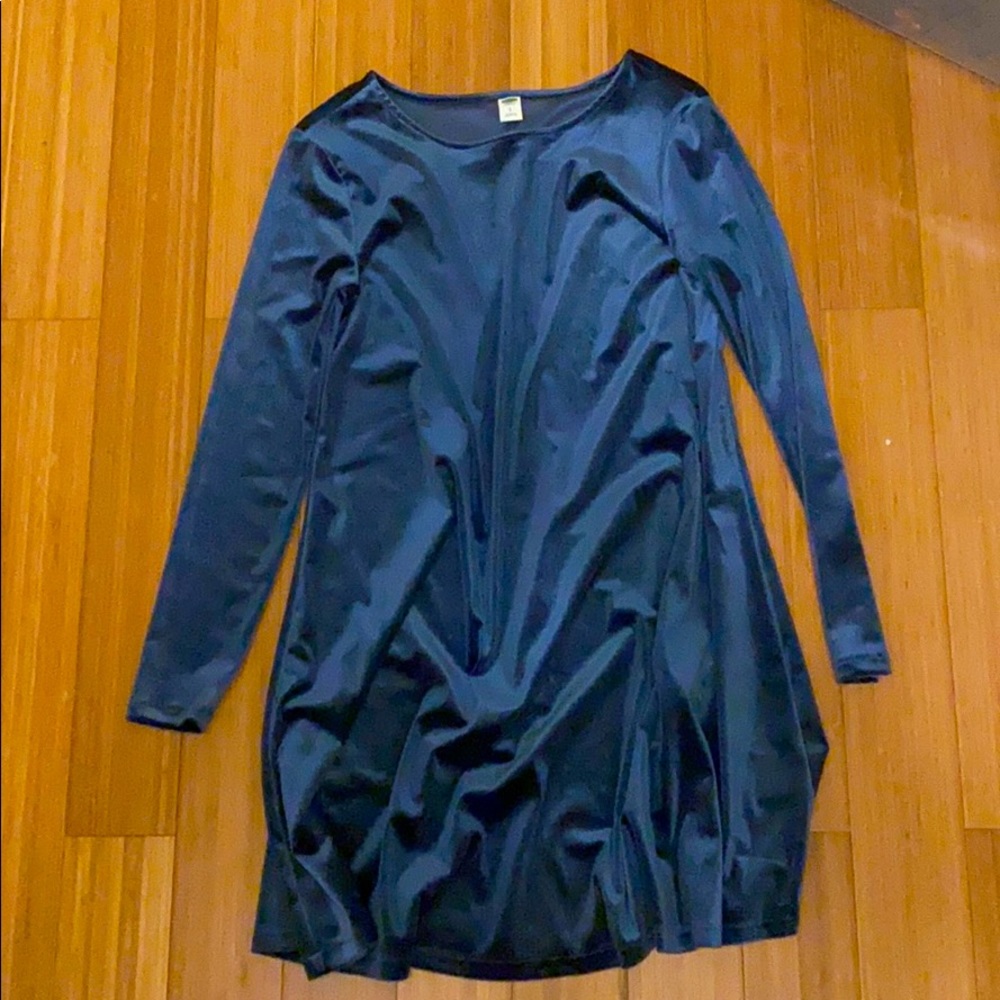 Velvet Blue Dress